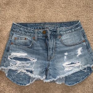American Eagle high waisted denim shorts
